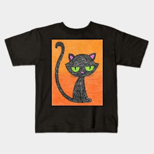Sad Cat Kids T-Shirt